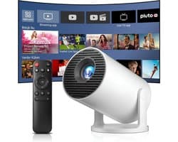 LNMsolutions® Mini Beamer - Beamer - Projector - Wit - 11cm x 11cm x 17cm