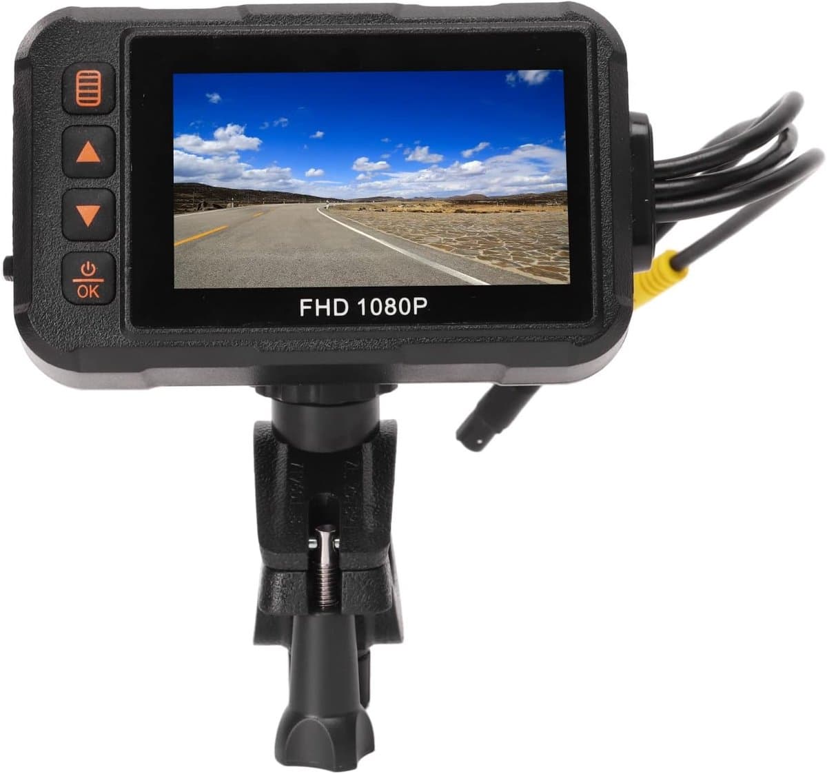 SnelShoppen - 3 Inch Motorfiets Dashcam, 1080P Voor- en Achtercamera Video 30 Fps Dubbele Hoek Waterdichte Rijd Recorder met Loopopname en G-Sensor Pa — afbeelding 1