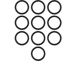 SnelShoppen - 10 Stuks Grasmaaier Inlaatbuis O-Ring 270344S Vervangingsonderdeel voor Briggs en Stratton 3.5PK Motor