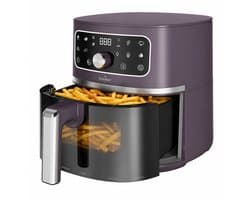 Swiss Haus® AF1805 Airfryer – 4.75L – 1500W – Met Kijkvenster – PFAS-vrij – 8 Programma’s – Digitale Airfryer – Heteluchtfriteuse – Paars
