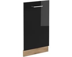Inbouw vaatwasser meubel 45 cm hoogglans zwart zonder werkblad