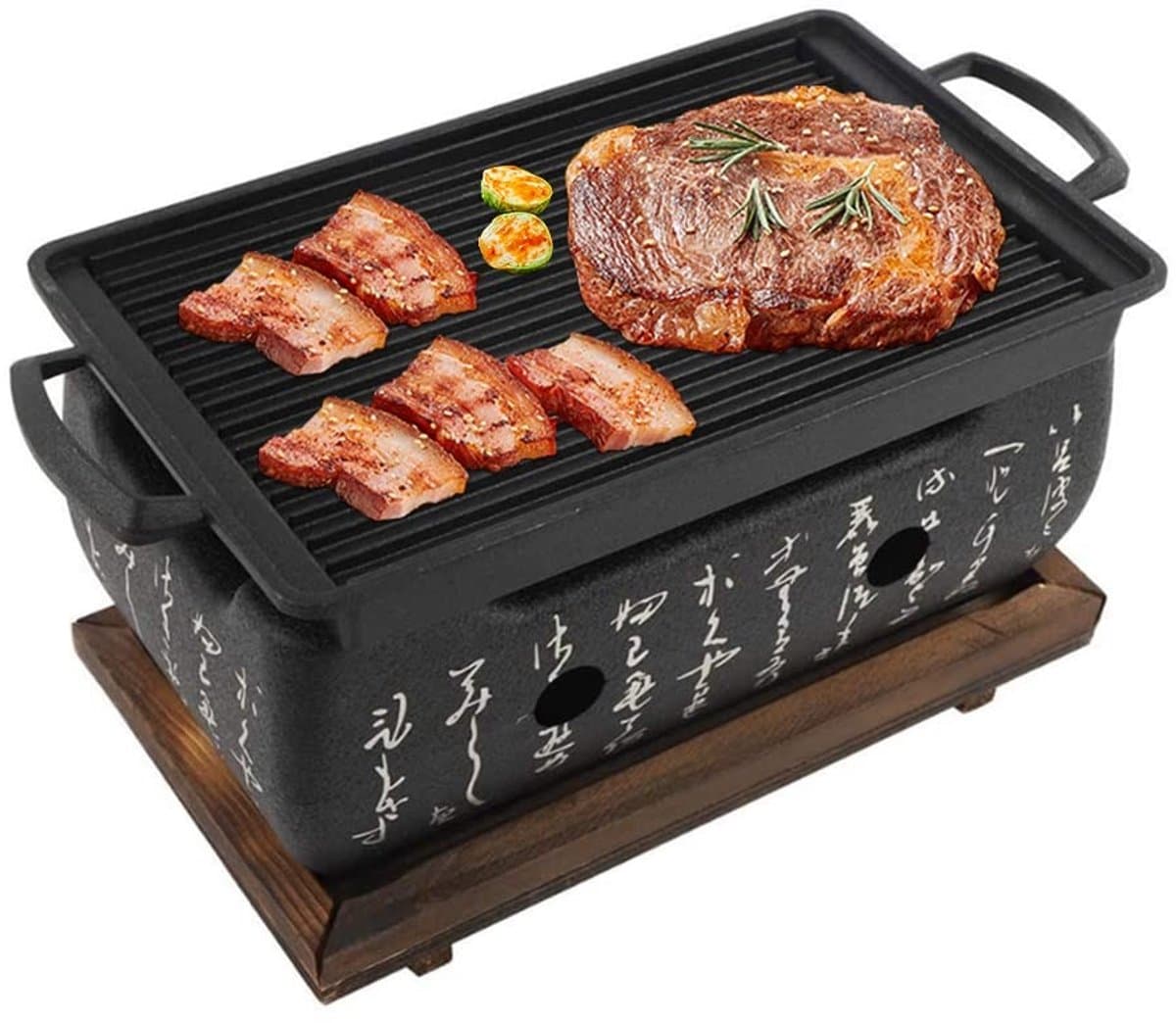 Japanse Stijl Barbecue Grill - Mini Houtskool Kachel - Voor Gezellige - Hibachi voor Yakiniku - Perfect voor Camping — afbeelding 1