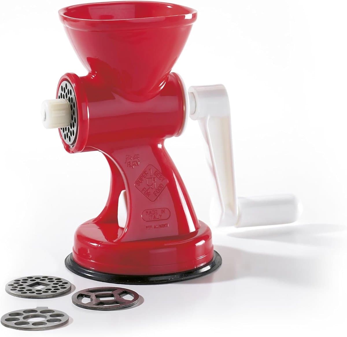 Elektrische Rasp - Keukenmachine Groenten - Snel Ingrediënten Bereiden - Vaatwasserbestendig - 46 x 35 x 45 cm - Rood — afbeelding 1