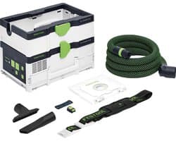 Mobiel Systeem - Stofzuiger Container - Werkplaats Stofvrij - Draadloze Werking - 39x29x30cm - Grijs
