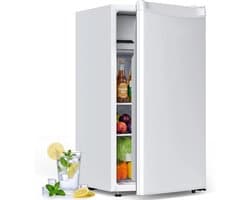 Celestul Mini Koelkast 90L - Koelkast met Vriesvak - Stille Minibar 41 dB - Compacte Koelkast voor Slaapkamer, Kantoor & Studentenkamer - Wit