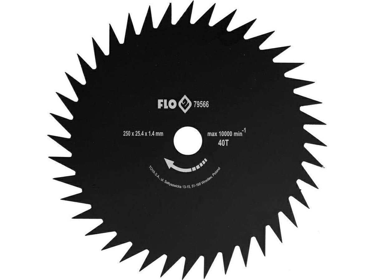 FLO - Professioneel Snijblad - Zeskantige Tanden - 250mm - 25,4mm — afbeelding 1