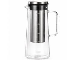 House of Husk Cold Brew Koffie Maker - Slow Coffee - Borosilicaat Glas - 1 Liter - Uitneembare Filter