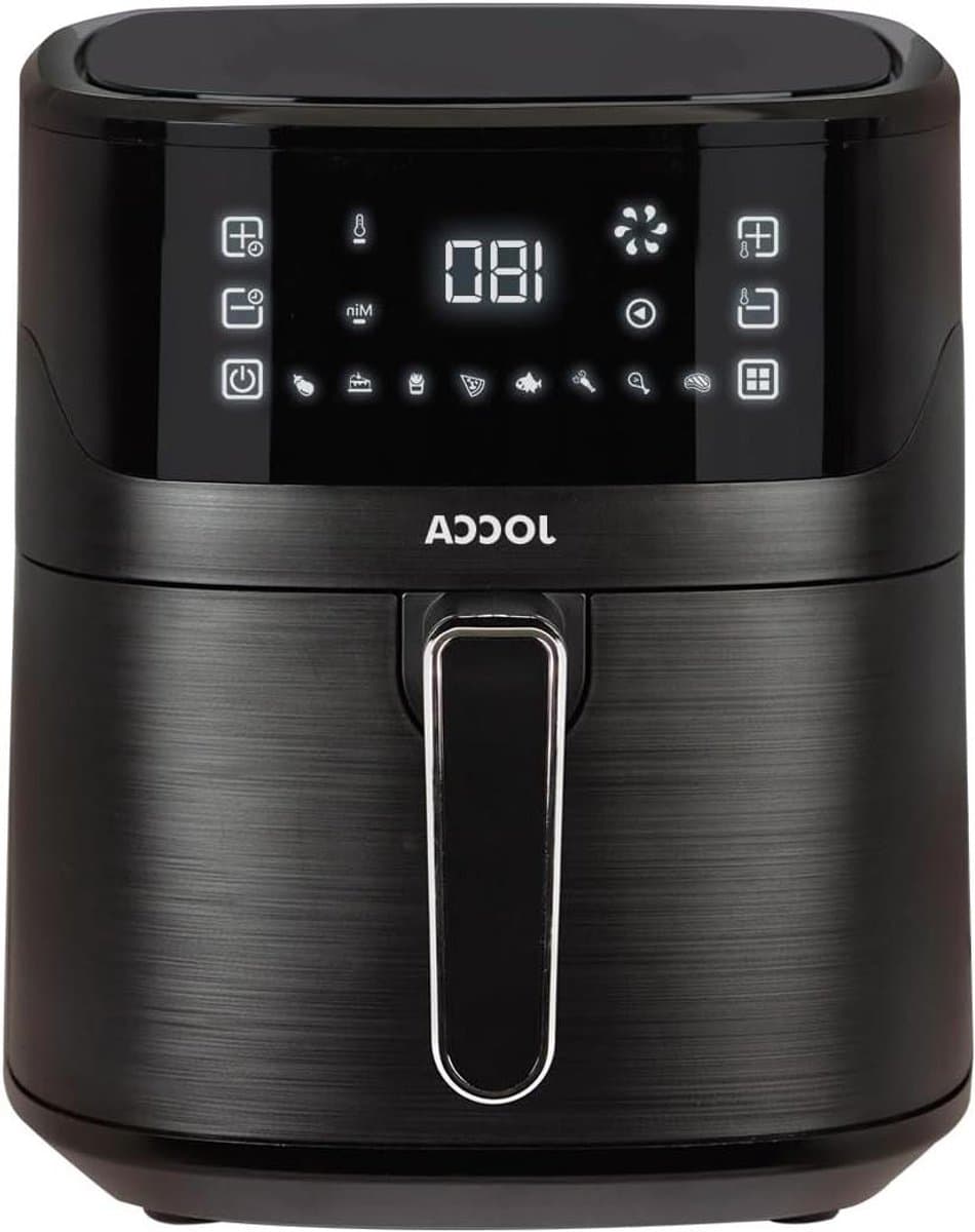Heteluchtfriteuse - Airfryer Frituurpan - Gezond Koken - Fry Force 360 Graden - 65 Liter - Zwart — afbeelding 1