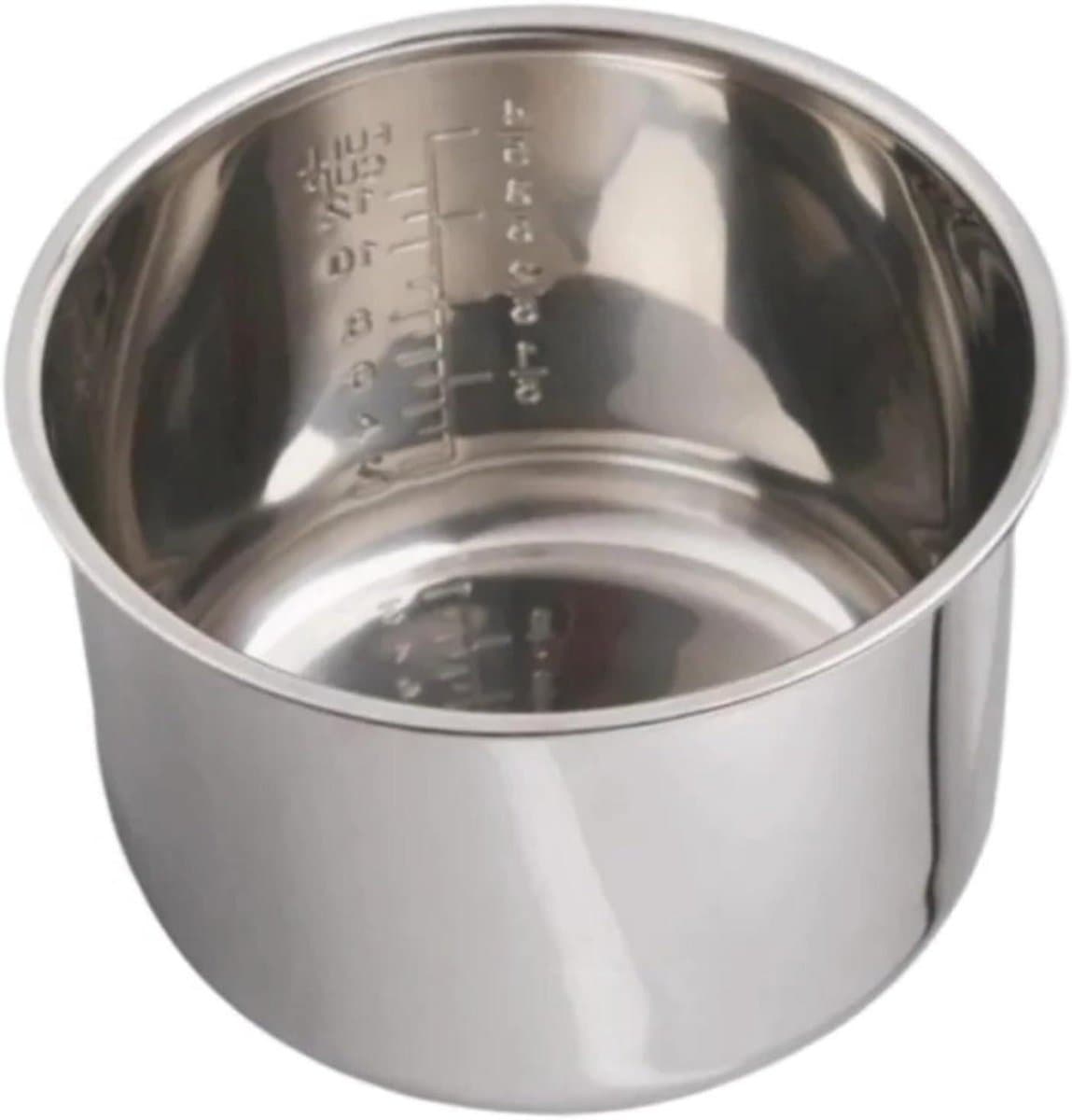 Binnenpot Multicooker - Vervangende Kom - Maaltijden Bereiden - Non-stick Interieur - Standaard Formaat - Zilverkleurig — afbeelding 1