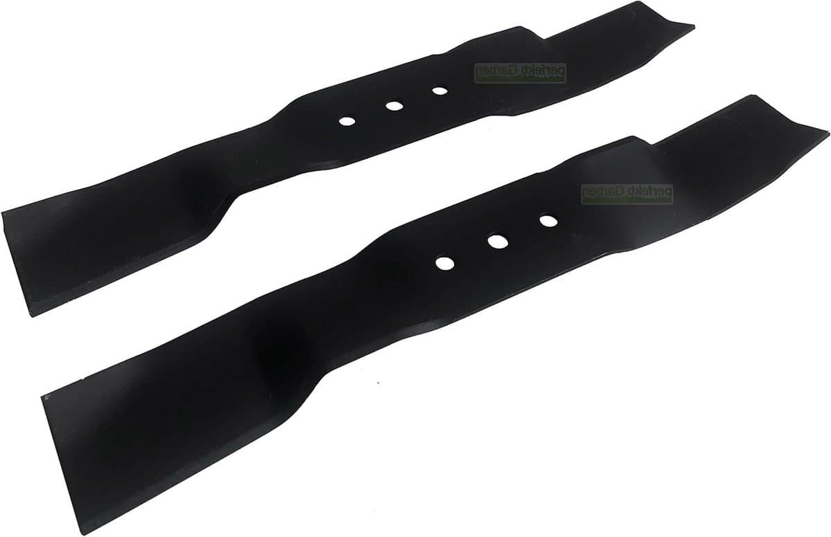 Mulchmessen set - Gazonmaaier messen - Gazononderhoud - Gecertificeerd staal - 2 x 43 cm - Zilverkleurig — afbeelding 1