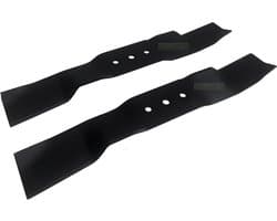 Mulchmessen set - Gazonmaaier messen - Gazononderhoud - Gecertificeerd staal - 2 x 43 cm - Zilverkleurig