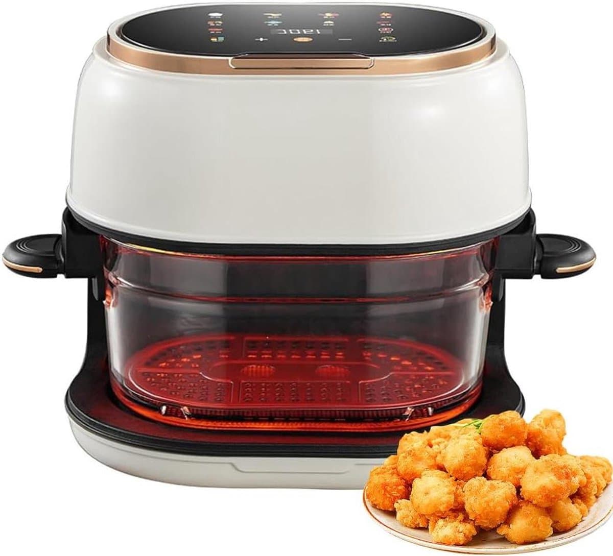 Olievrije Airfryer - Elektrische Friteuse - Gezonder Eten - Grote Capaciteit - 4 liter - Wit — afbeelding 1