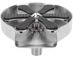 Hogedruk Glazenspoeler - Bekerreiniger Aanrecht - Snel Glazen Wassen - Perstype Automatisch - 13 cm - Zilver