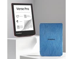 PocketBook Verse Pro e-reader Passion Red – 6 inch – 16 GB – waterdicht + Blauw Hoesje – voordeelbundel