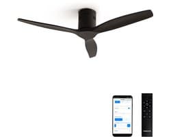 CREATE - Plafondventilator 40W silent 100% hout - S - Geen licht - WIFI - WIND CALM NATURAL WOOD