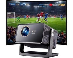 4K Beamer met Netflix, WiFi 6 en Autofocus – Smart Projector met Auto Keystone en 300 Inch Schermformaat