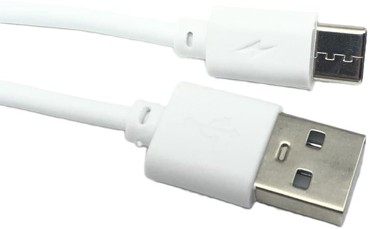 USB-C Laadkabel - Datakabel - Externe Schijf Koppelen - Snel Data Overzetten - 1 Meter - Wit — afbeelding 1