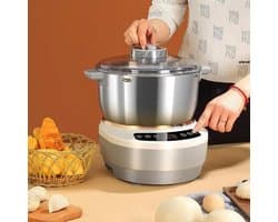 Deegmixer - Keukenmachine - Bakken - Traditionele Kneedsimulatie - 7 Liter - Zwart