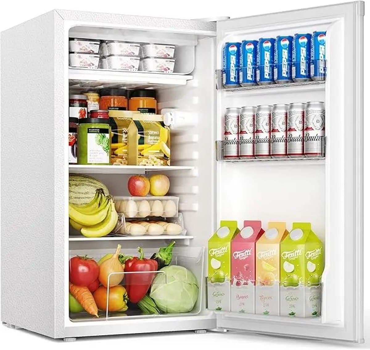Celestul Minikoelkast 91 Liter - Mini Koelkast Stil 38dB - Compacte Koelkast met Thermostaat - Voor Slaapkamer - Kantoor & Studentenkamer - Wit — afbeelding 1