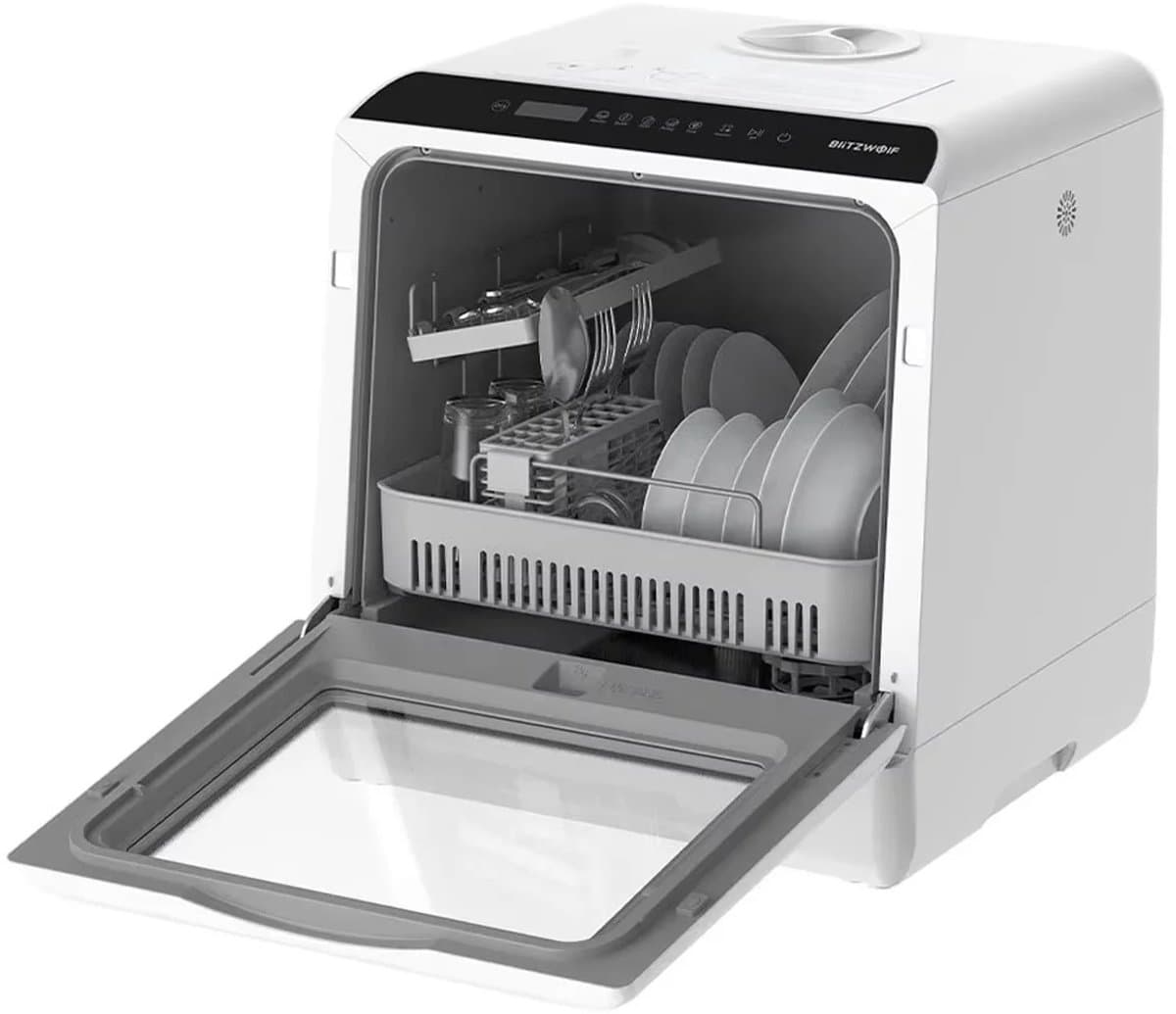 Slimme Draagbare Mini Vaatwasser - Vrijstaande vaatwasser Met APP - Campingvaatwasser - 5 Wasprogramma's - Afwas - Sterilisatiesysteem - Droogfunctie 75°C — afbeelding 1