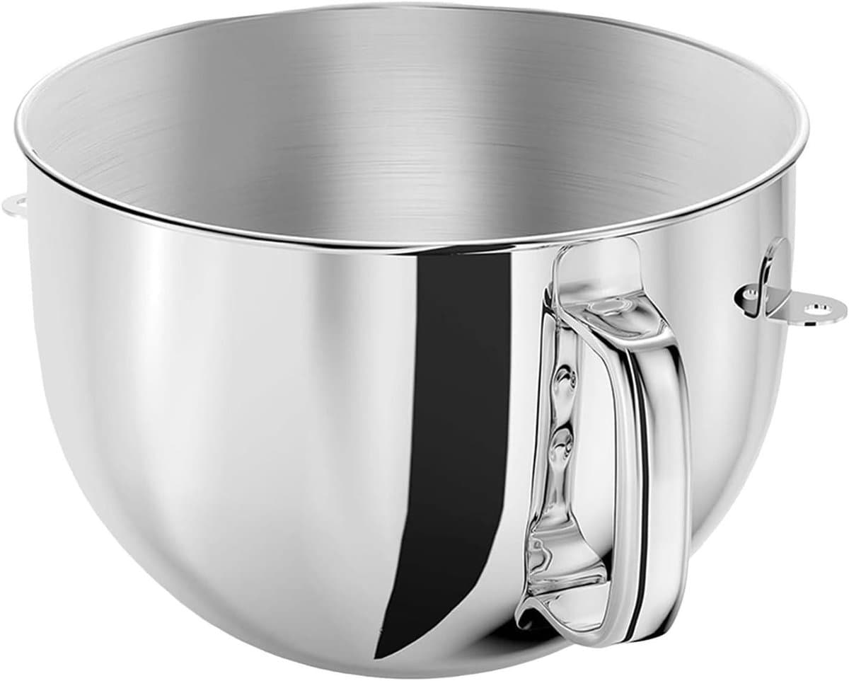 Mixer Kom - Mengkom RVS - Voedsel Bereiden - Vaatwasser Veilig - 6QT Capaciteit - Zilver — afbeelding 1