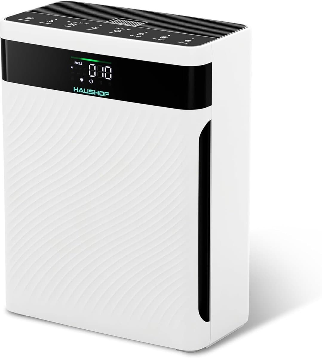 Luchtreiniger voor Allergieën met HEPA Filter - Air Purifier met CADR 250 m³/u en PM2.5 LED-Display - Stille 30 dB Slaapmodus tegen Stof, Pollen en Dierenhaar — afbeelding 1