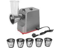 Elektrische Kaasrasp - Keukenmachine Salade Maker - Snel Groenten Snijden - 5 Roestvrijstalen Messen