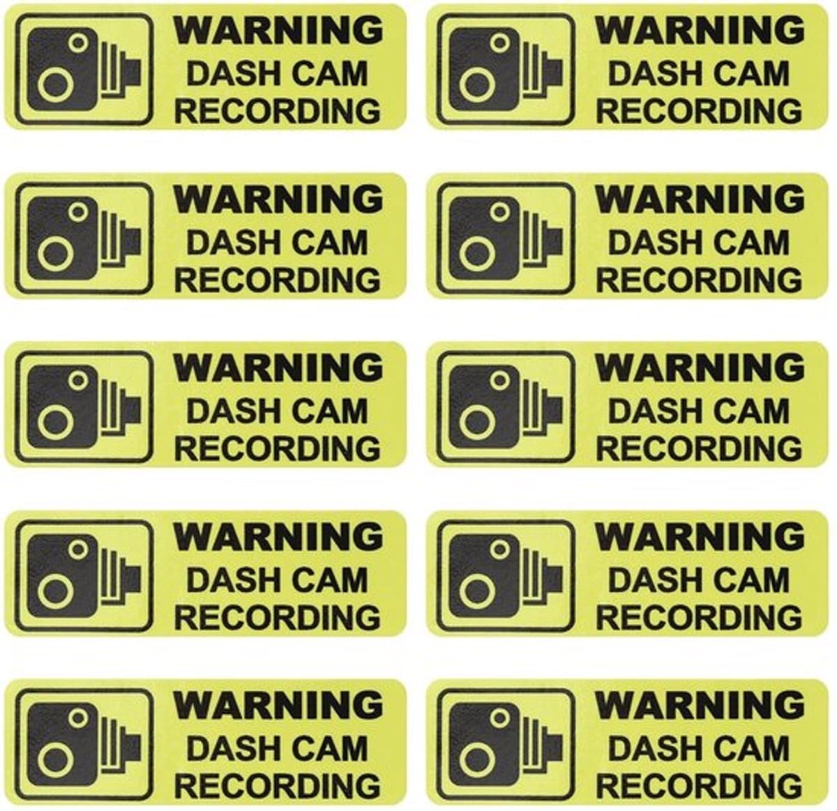 Dailygoody - Dashcam Waarschuwingsstickers - Verbeterde Veiligheid — afbeelding 1