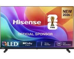 Hisense 32A5S - 32 inch - Hi-QLED - 2026 - Hi-QLED Colour - Dolby Atmos - Tilt to Monitor - FHD Resolution - Noise Reduction - High Contrast
