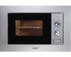 Inbouwmagnetron - Keukenoven Grill - Snel Gerechten Bereiden - Roestvrij Staal - 20 Liter - Zilver