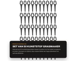 Dailygoods- Grassnijmes 50 Stuks - Kunststof Mes - Duurzaam - Antiroest - Hoge Efficiëntie - Eenvoudig te Installeren - Grasmaaier