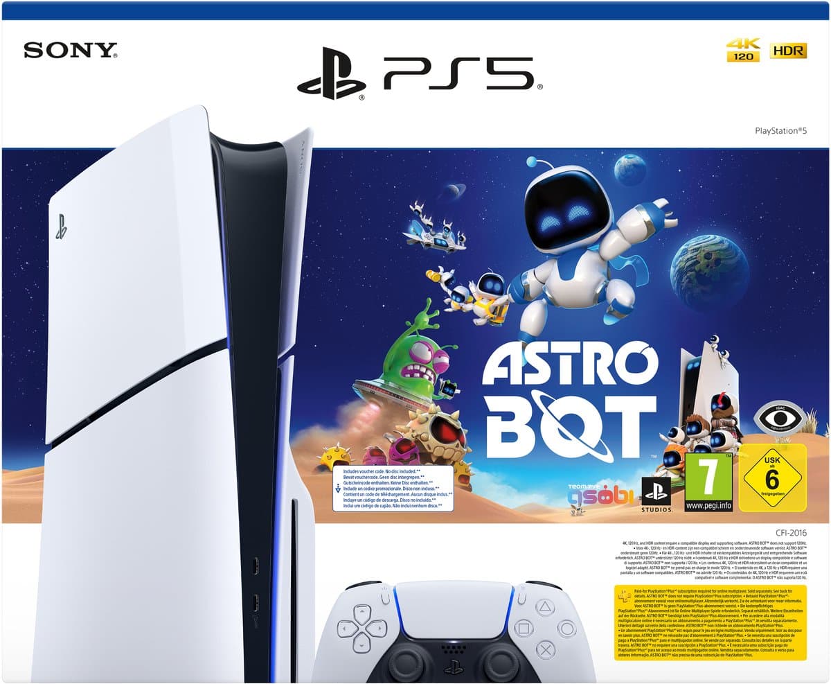 PlayStation 5 - Slim Disc Edition - Astro Bot bundel — afbeelding 1