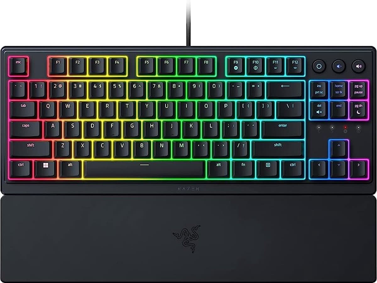 Razer Ornata V3 Tenkeyless - Gaming Toetsenbord - Low Profile - Ergonomisch - RGB - TKL - Qwerty — afbeelding 1