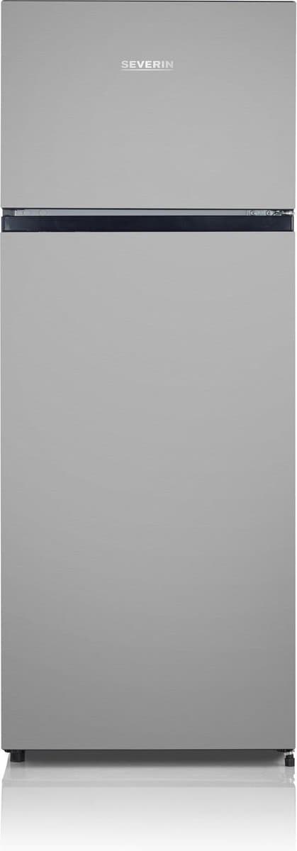 Severin DT 8761 Dubbeldeurs Koel-Vriescombinatie – 205 Liter – LED – Stil – Energieklasse E - Vrijstaand - Zilver — afbeelding 1