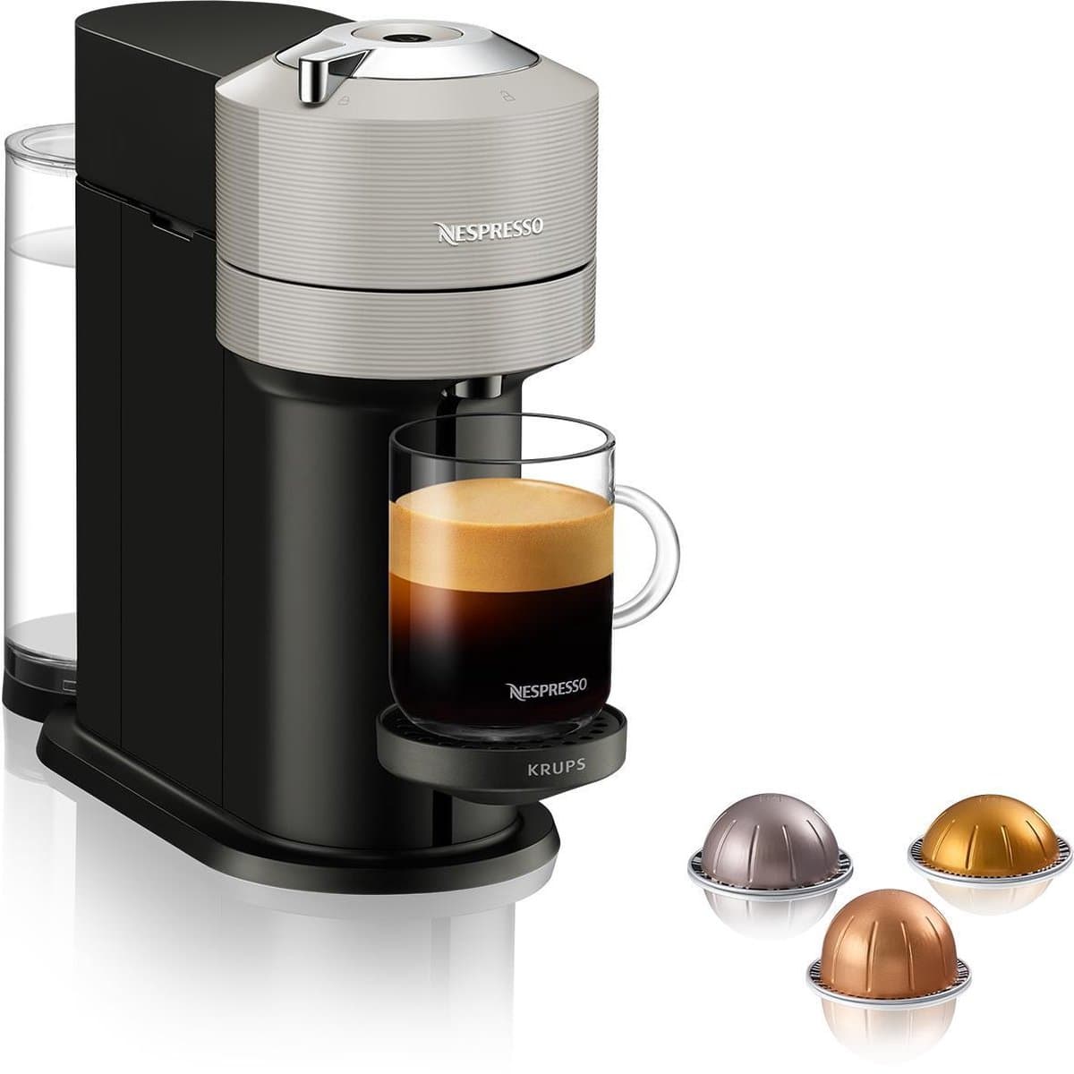 Krups Nespresso Vertuo Next XN910B10 - Koffiecupmachine - Grijs — afbeelding 1
