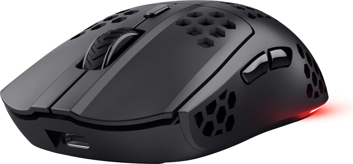 Trust GXT929 Helox - Draadloze Gaming Muis - Ultra licht - RGB verlichting - 4800 DPI - Zwart — afbeelding 1