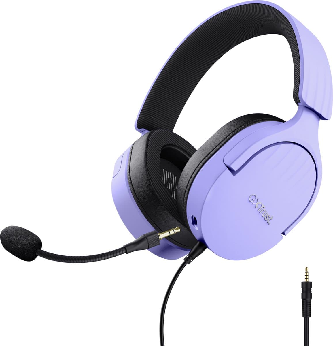 Trust GXT 489P Fayzo - Gaming Headset - Bedraad - 50mm Drivers - Over-ear - Paars — afbeelding 1