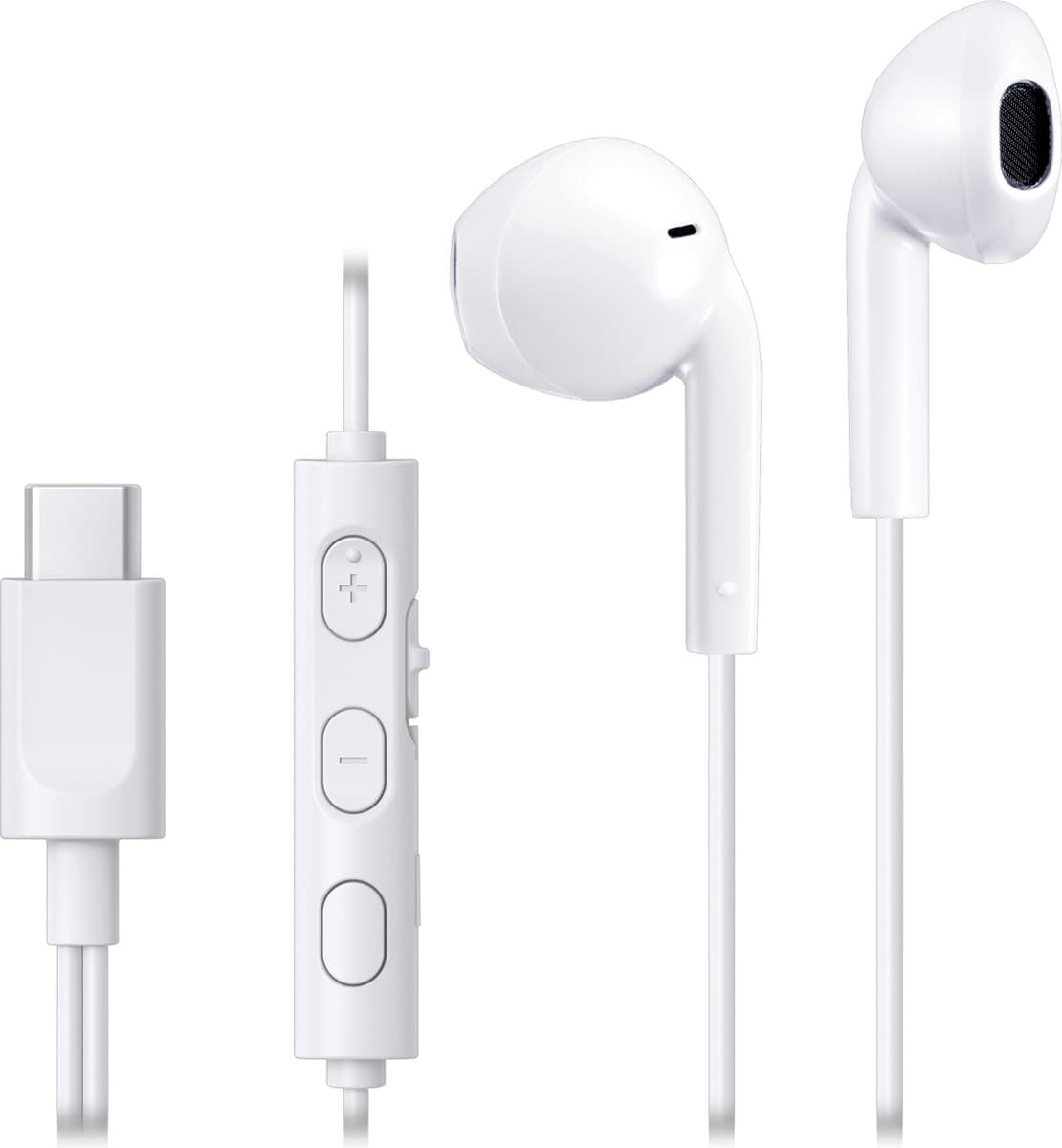 JVC HA-FR17UC - In-Ear USB-C Stereo Headset + Remote - Wit — afbeelding 1