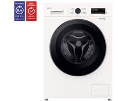 LG F4X1009NWK wasmachine 9 kg met Inverter Direct Drive voor stiller, duurzamer wassen - Spa Steam™ verwijdert allergenen en verzorgt stoffen - 6 Motion voor optimale bewegingen - Energieklasse A.