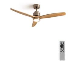 CREATE - Stille plafondventilator van 40 W met technische ABS-bladen, verkrijgbaar in verschillende maten - M - Met licht - Afstandsbediening - WIND STYLANCE