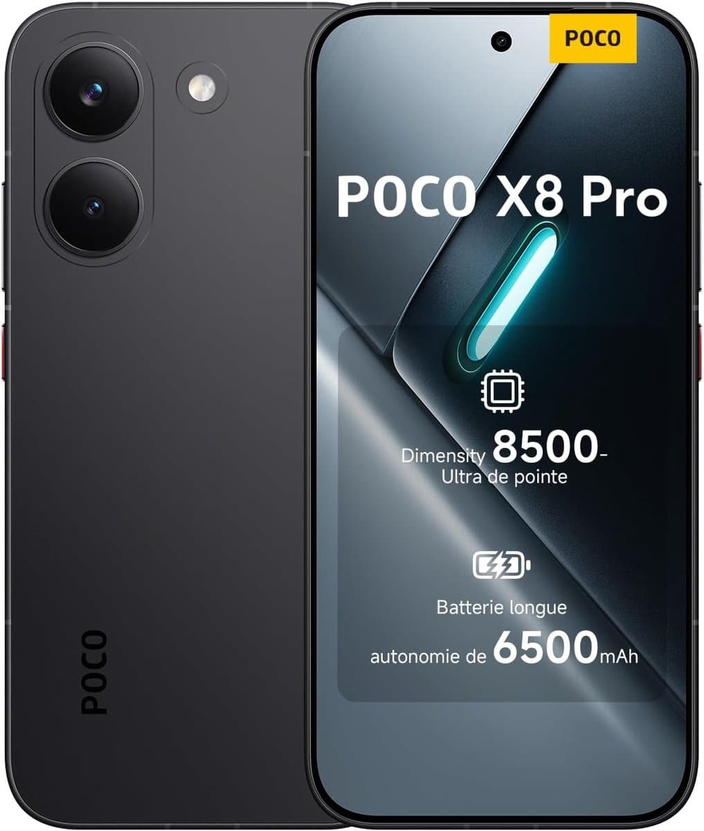 Xiaomi POCO X8 Pro - 8GB + 256GB - Zwart - Met 100W oplader — afbeelding 1