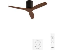 CREATE - Stille 40W plafondventilator met technische ABS bladen in verschillende maten - S - Geen licht - Controller voor wandmontage - WIND CALM
