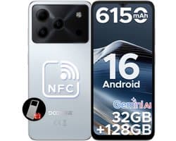 DOOGEE Note 56 Pro - Smartphone - 32GB RAM + 128GB ROM(2TB/TF) - Gemini AI - Android 16 - 6150mAh - 6,56 inch HD + 90Hz - 4G Dual SIM - Gemini AI - OTG - NFC - Face ID - GPS - Wit
