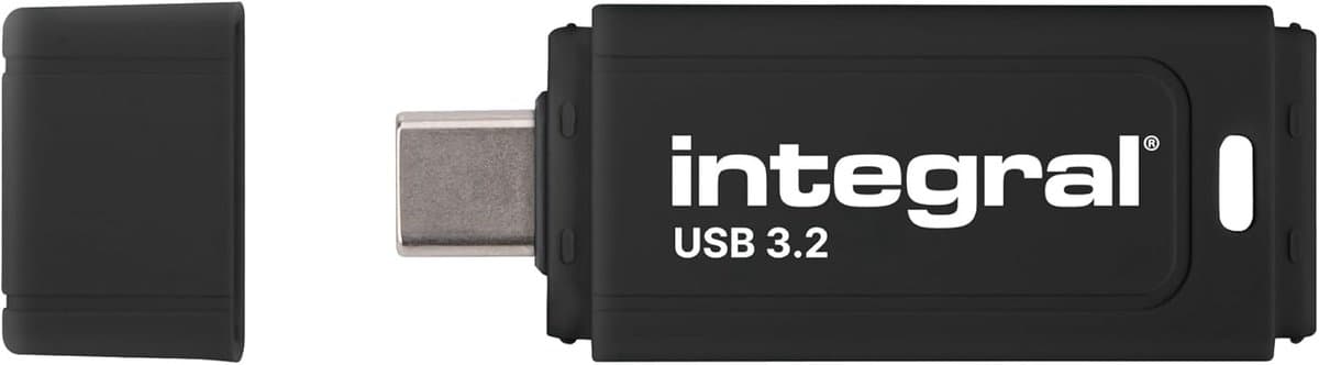 USB-C Flash Drive - Snelle Opslag - Bestanden Overzetten - Plug and Play - 128GB Capaciteit - Zwart — afbeelding 1