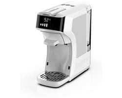 HiBREW H1C 4-in-1 Capsule Koffiemachine – 20 Bar – Geschikt voor Nespresso, Dolce Gusto & E.S.E. Pods – Ook Gemalen Koffie – Koud & Warm – Compact 600ml – Wit