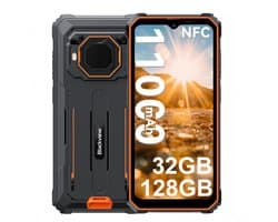 Blackview BV6200 Plus - Robuuste Smartphone - 32GB RAM - 128GB - 11000mAh - 6,56 inch - 4G Dual SIM - Android 15 - 98dB Ultra-luide luidspreker - NFC GPS - Oranje