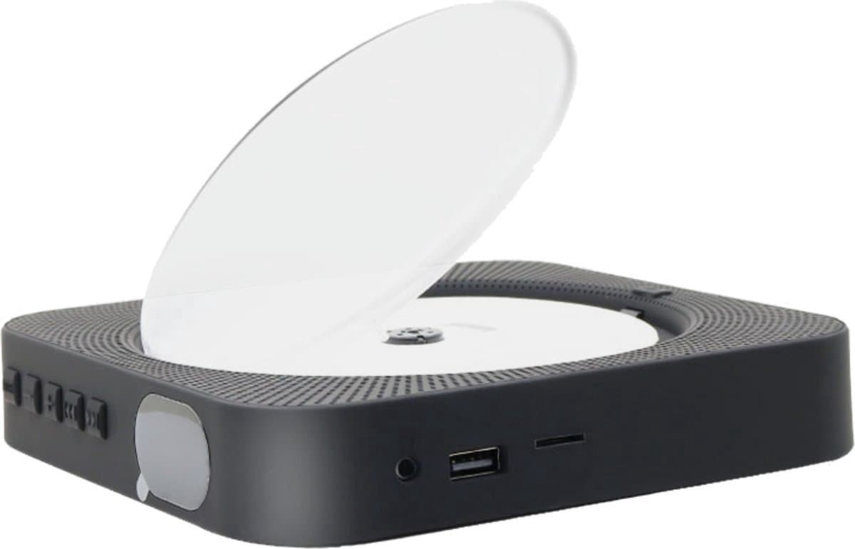 Somstyle Draagbare CD Speler met Speaker - Wall Mount - Bluetooth - 3.5 MM Aux - CD / CD-R / CD-RW - Met Radio - Zwart — afbeelding 1