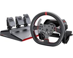 PXN - V10 Pro - Race Stuur - Met Pedalen - Force Feedback - 270/900° - Game Stuur - Geschikt voor - PS4 - PS5 - Xbox One - Xbox Series X|S - PC - Met App