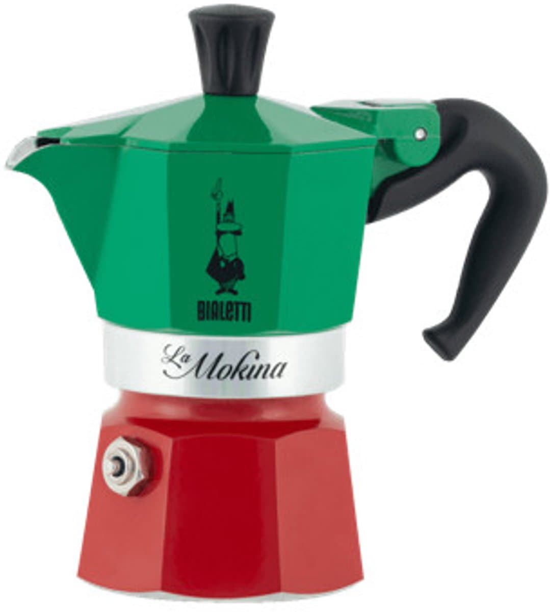 Bialetti - La Mokina - Percolator - Tricolore - 1 espresso — afbeelding 1