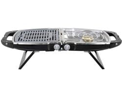 Brunner Mariposa 50 - Gasgrill 83 x 32 x 20,7 cm - 50 mbar - 2,2 kW + 2,0 kW - 7 kg en gasslang